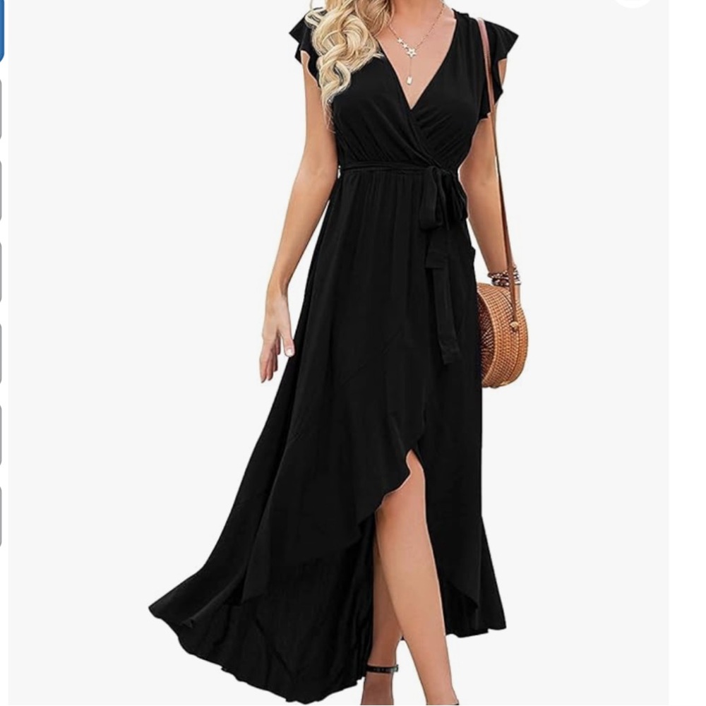 Flowy Beach Dress with high/low hem szL